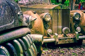 rusty retro rolls royce