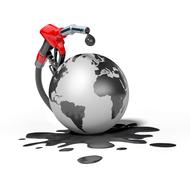 gasoline planet earth as a drawing