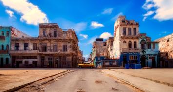 Beautiful panorama of Havana in Cuba