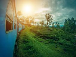 view from the train to the picturesque landscapes of sri lanka