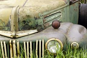 Rust Antique Car in grass