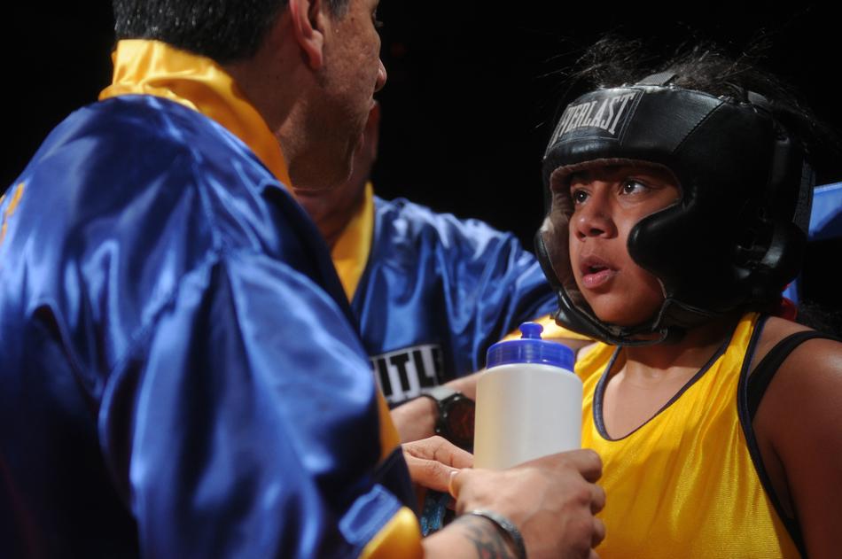 boxing training close up