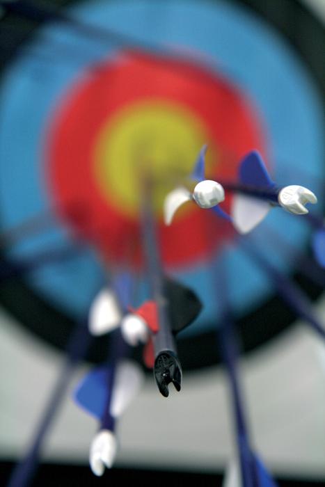 target in a blurred background