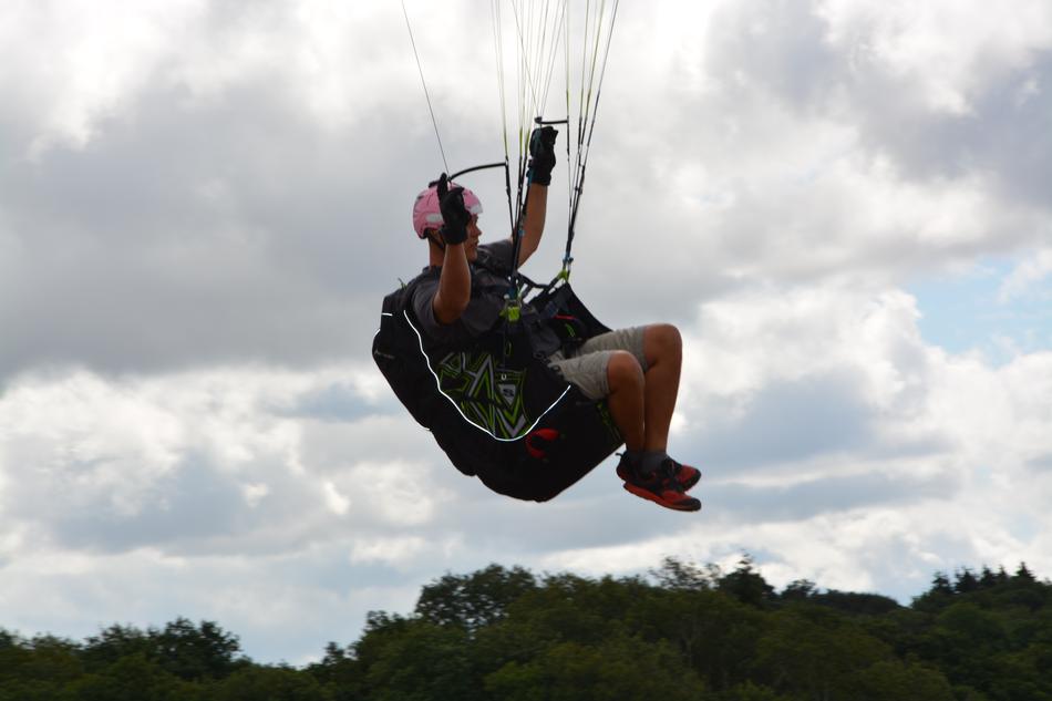 landscape of Paraglider on sky