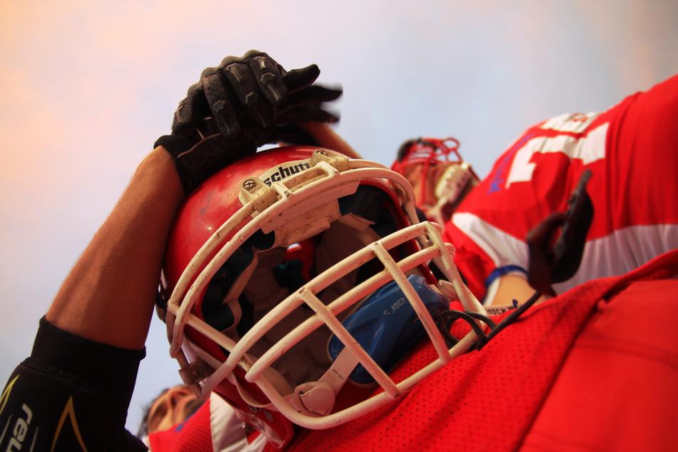 Football Player in Red
