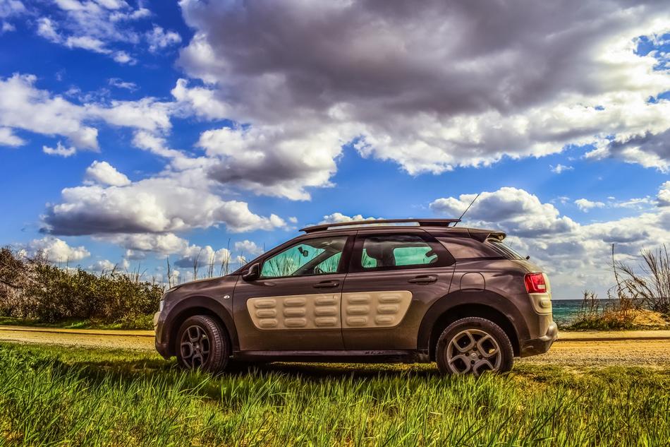 Citroen C4 Cactus car on a rural field