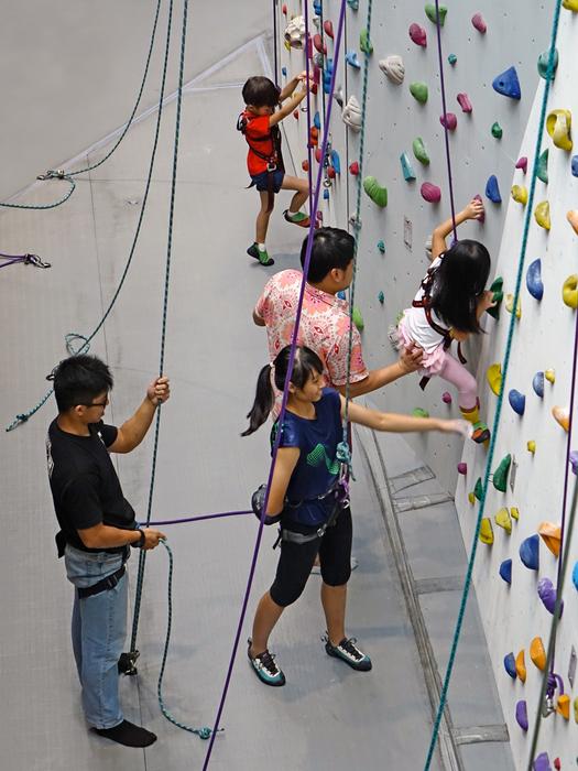 climbing wall as leisure