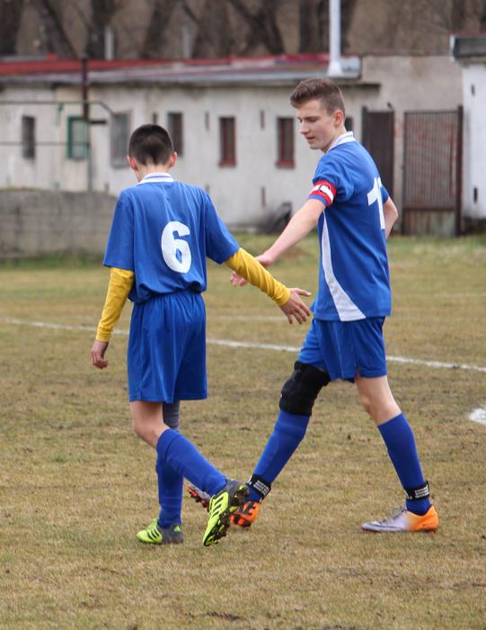 older students on the football lawn, slovakia