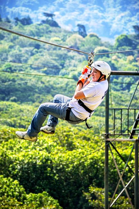 extreme sport at nature