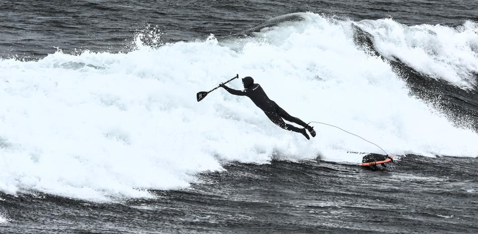 Man sports at Ocean
