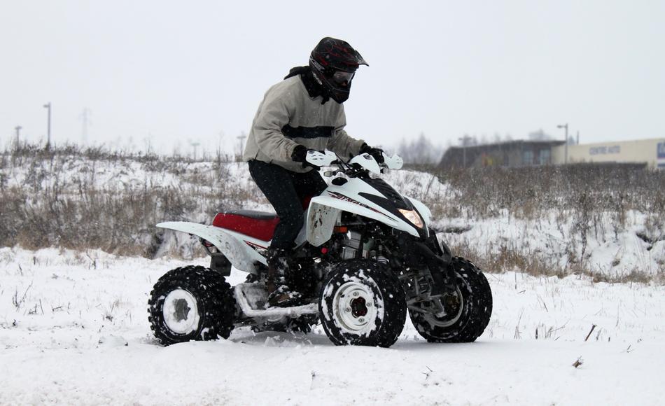 ATV in the snow