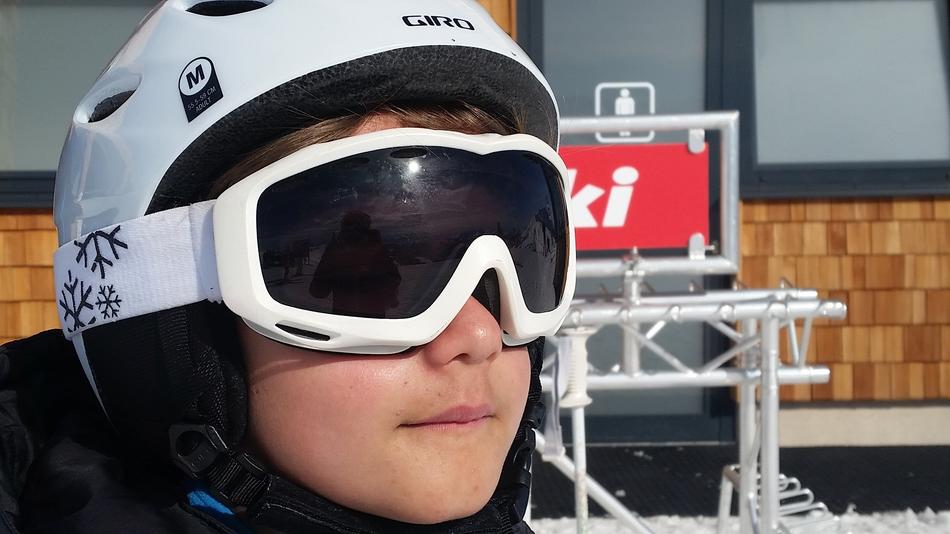Skiers Child Sporty equipment