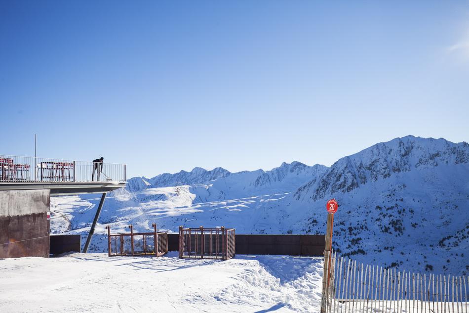 ski station in the mountains