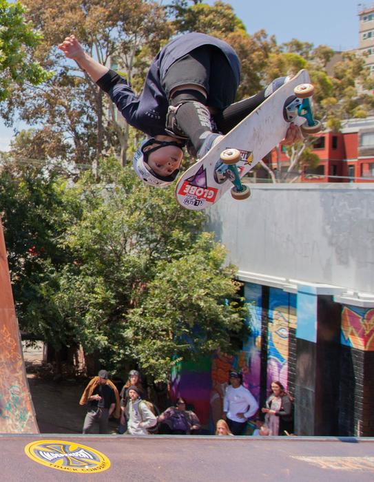 skateboarding in the park on a sunny day