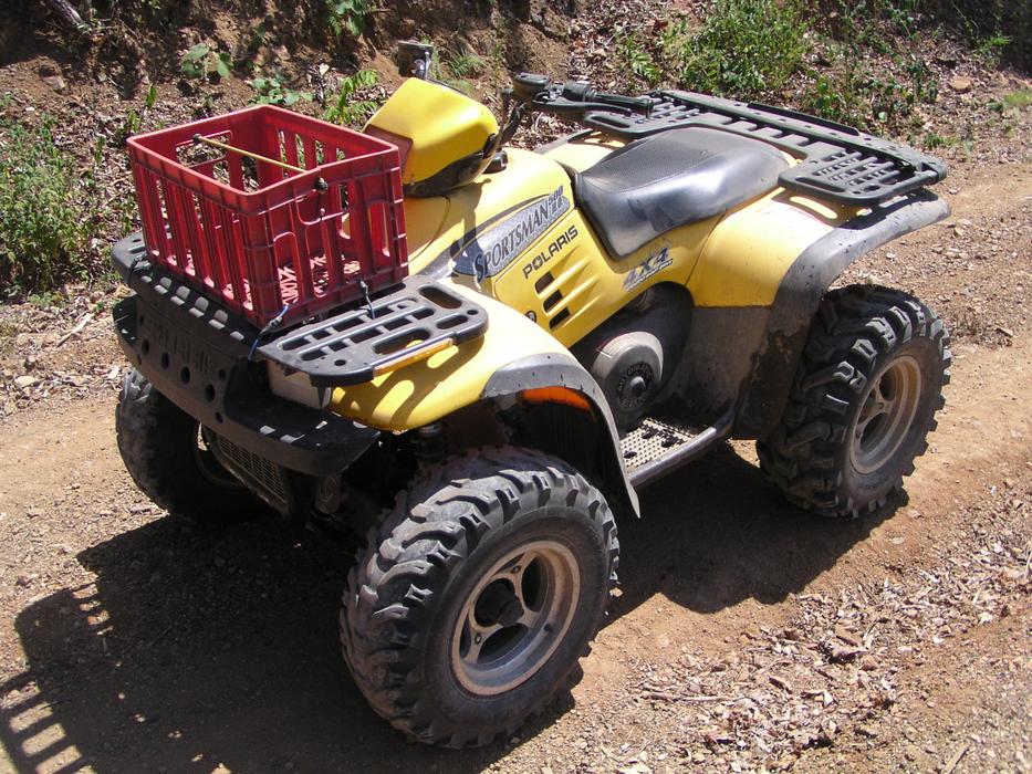 quad bike on the road