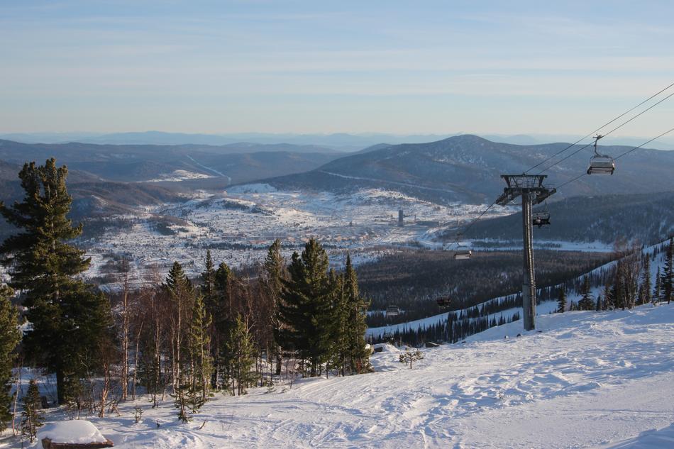 nature in the mountains in russia