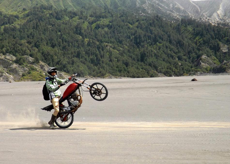 Motorbike Sport Mountains