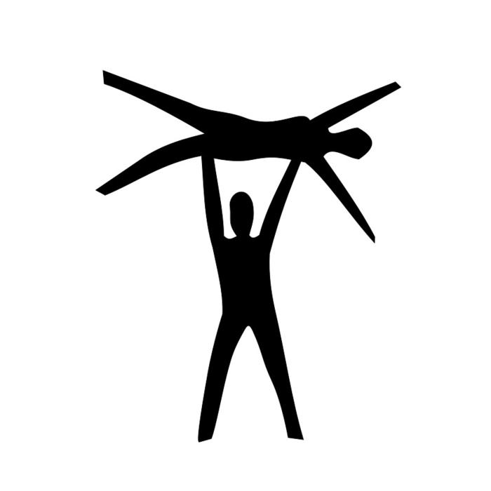 Black and white clipart with people dancing, at white background, clipart