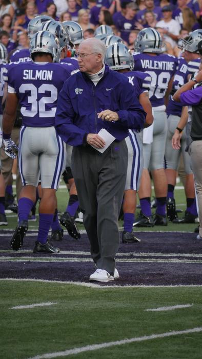 Coach Bill Snyder at the stadium