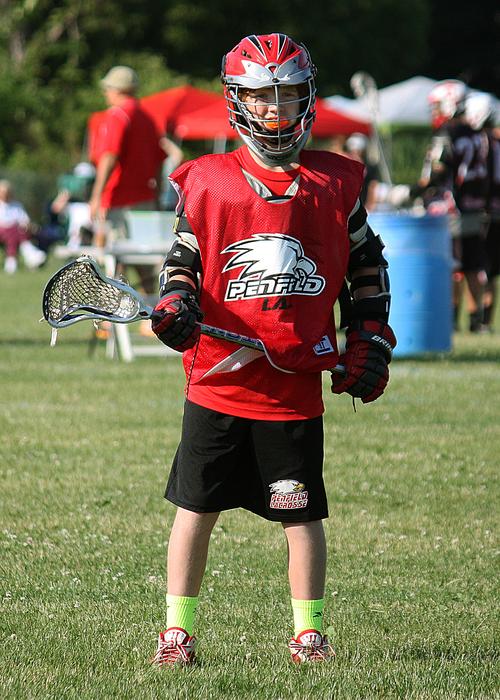 Lacrosse Player Waiting