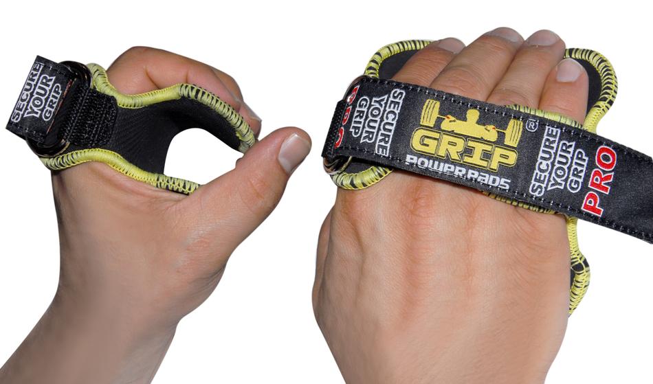 Grip Power Pads on hands