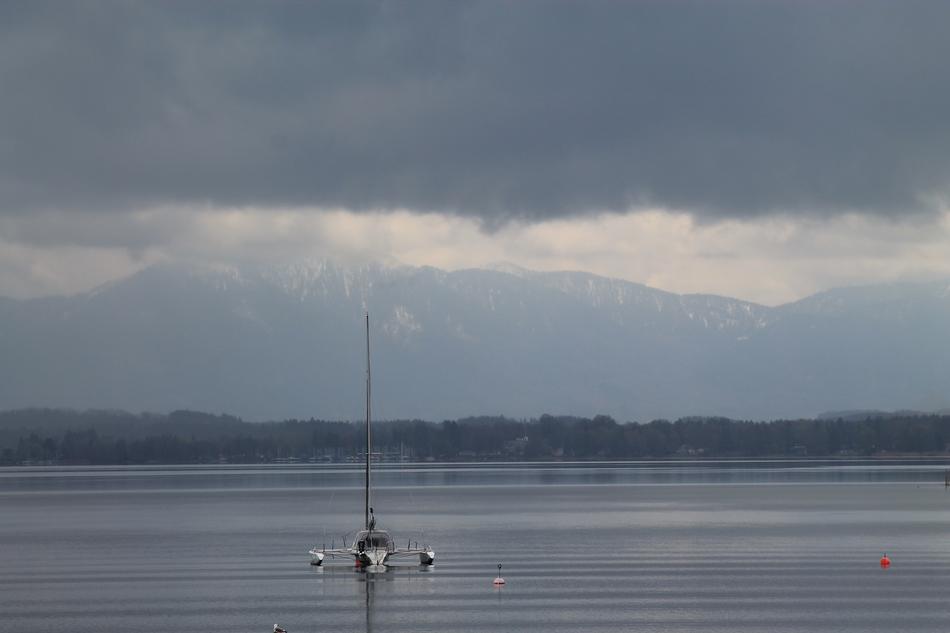 boat on the lake in germany