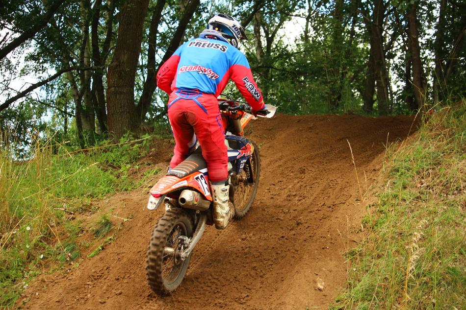 Motocross on an Enduro motorcycle