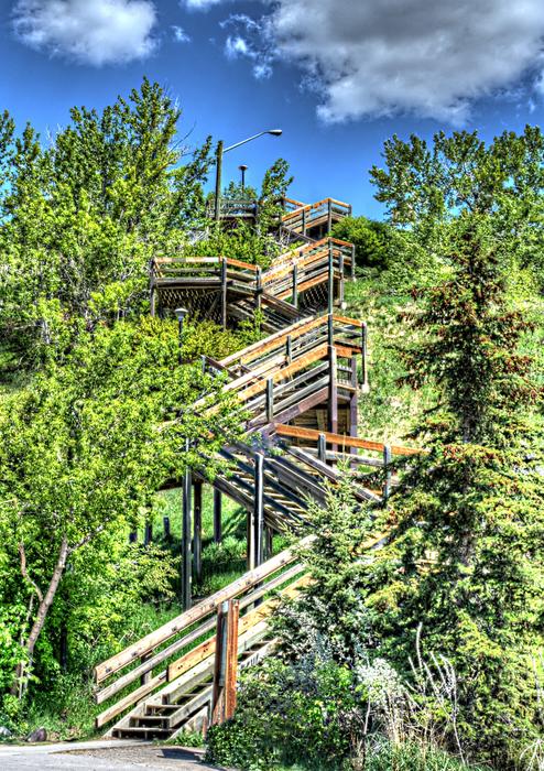 landscape of Stairs Calgary Exercise