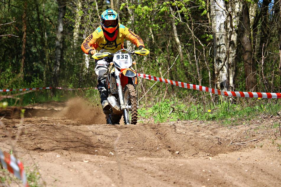 Motocross Enduro Cross at forest