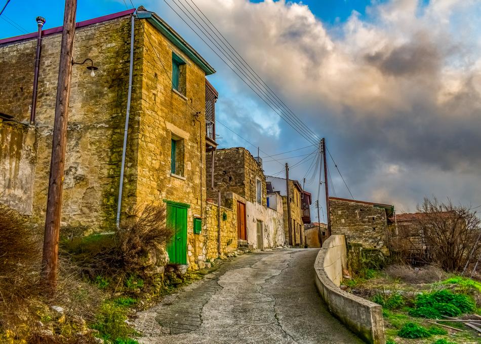 Village Street Architecture In Cyprus