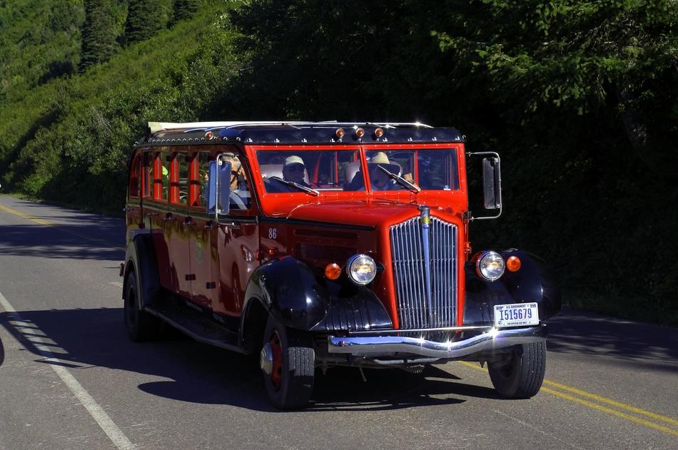 Red Jammer Bus