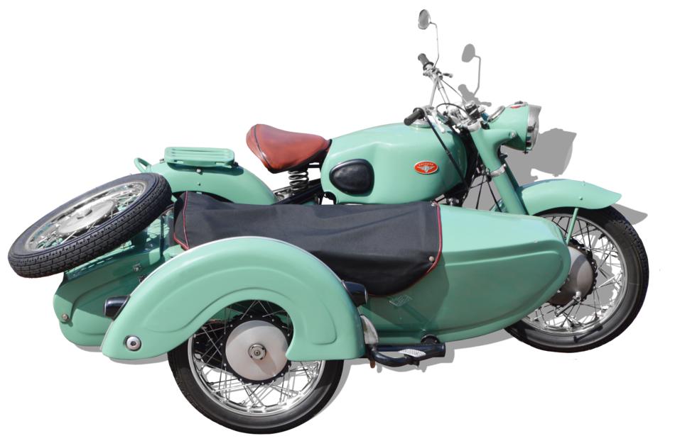 Zundapp Sidecar Oldtimer as a 3d visualization
