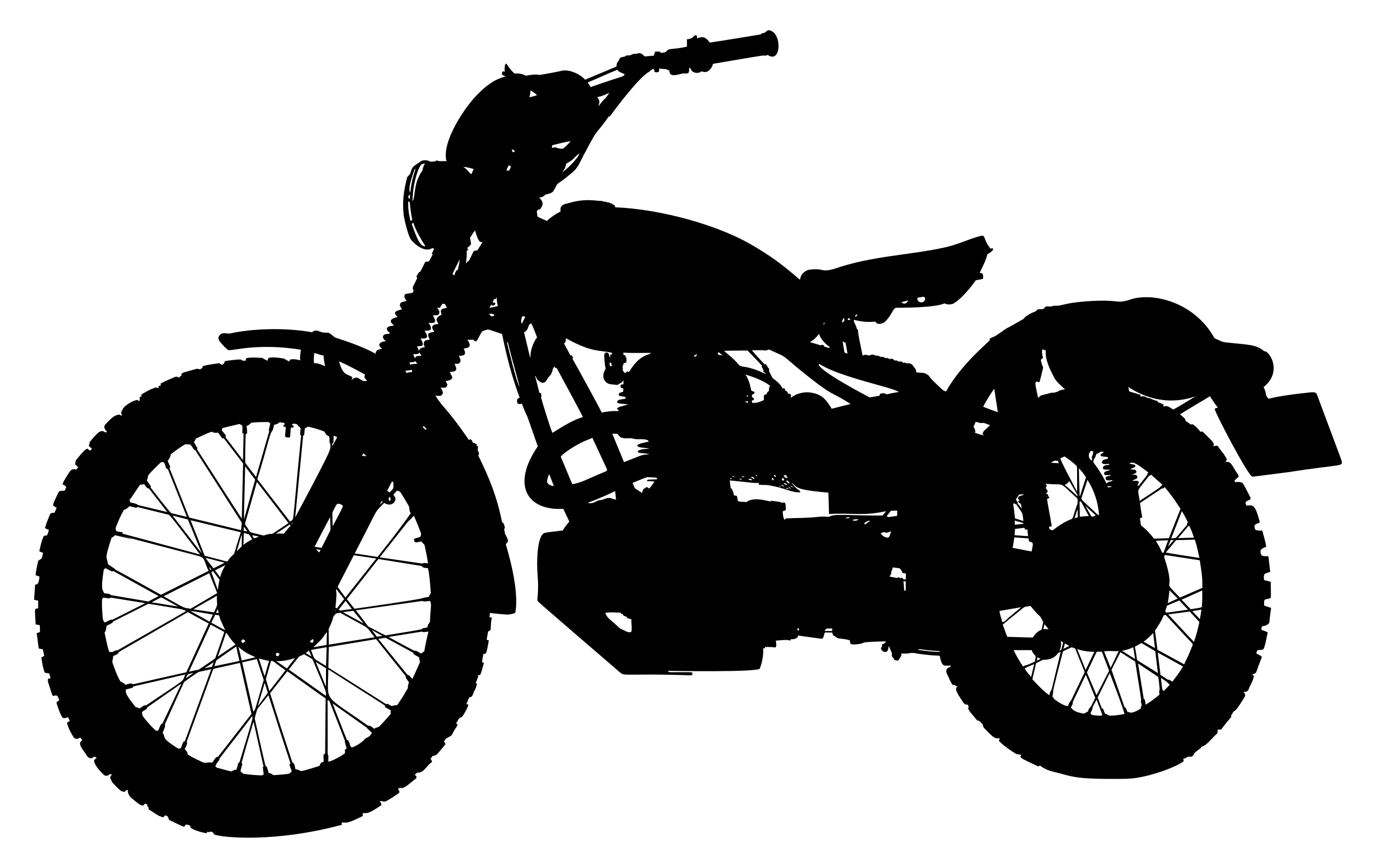 Мотоцикл чоппер вектор