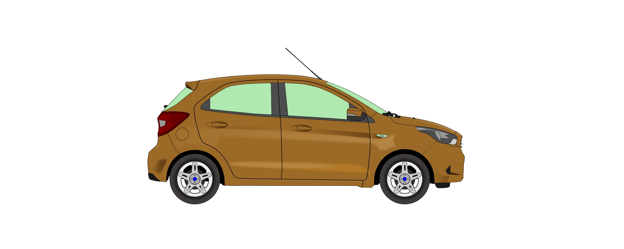 Car ford 3d model drawing free image download