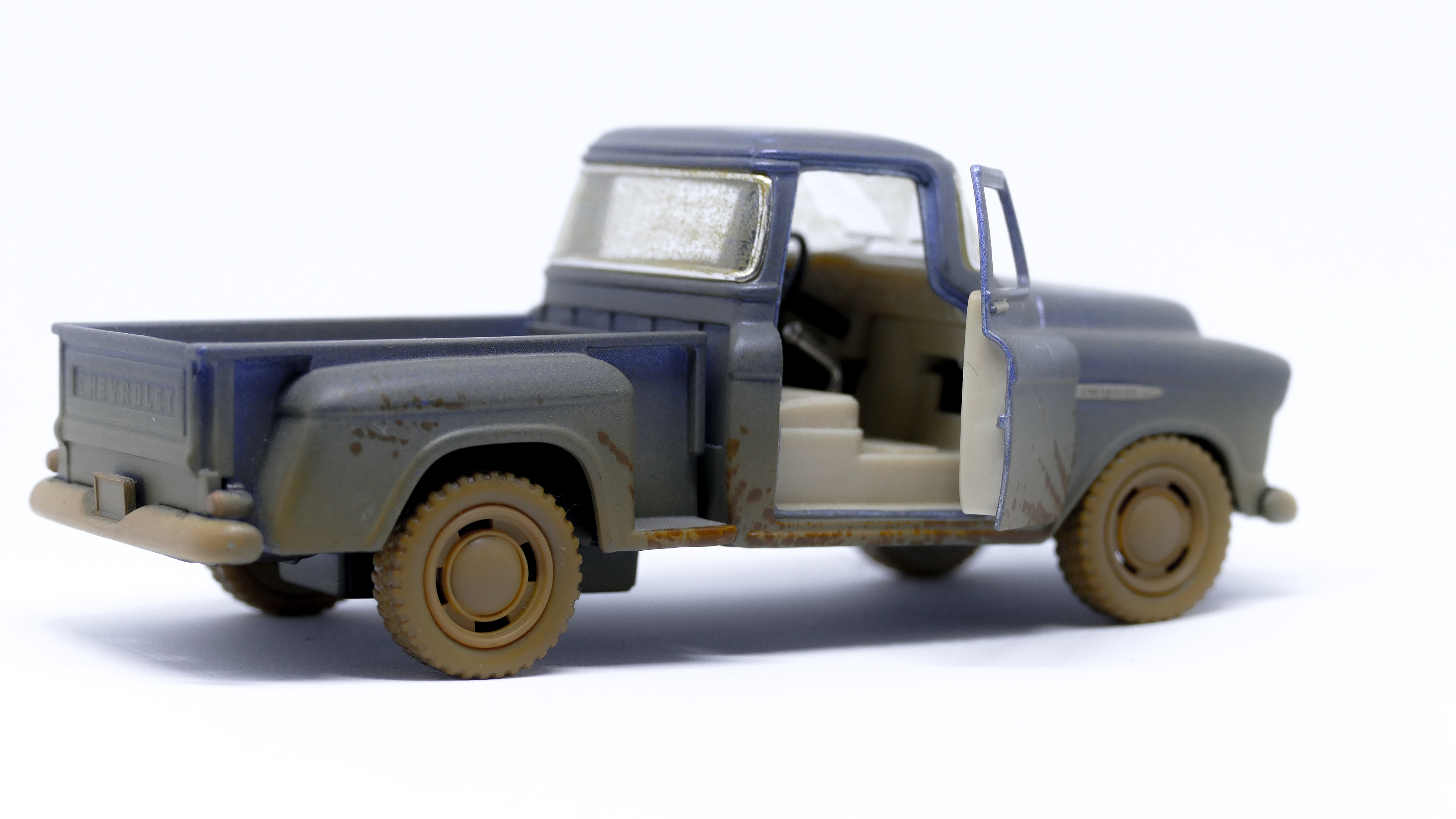 Oldtimer pickup Truck back side view free image download