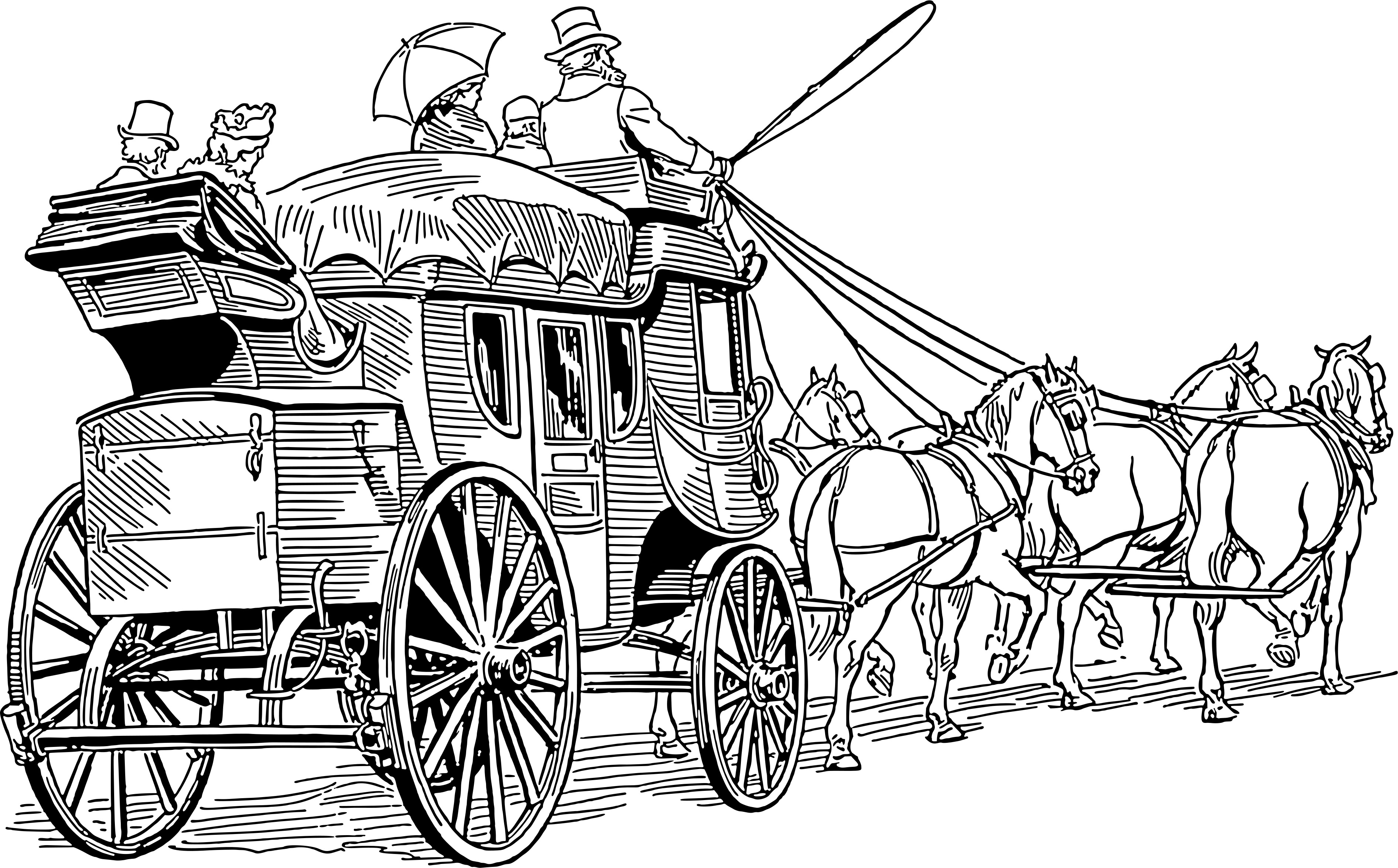 Дилижанс транспорт 19 века