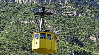 Cable Car at mountain slope