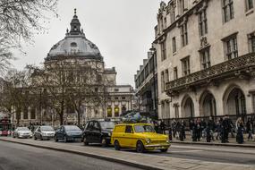 enchanting Street Architecture with the cars on the road