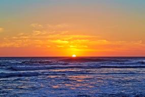tranquil sunset in Australia