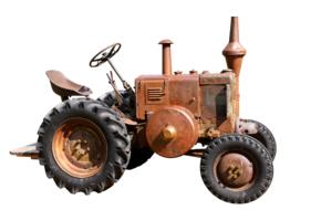 old Tractor Agriculture drawing