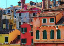 colored architecture in venice
