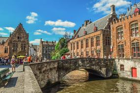 cityscape of the Brugge in Belgium