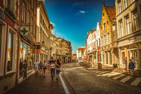 cityscape of Brugge Architecture