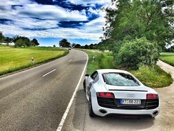 Audi Sports Car road