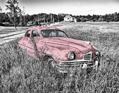 Oldtimer Car pink