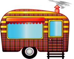 travel trailer caravan drawing