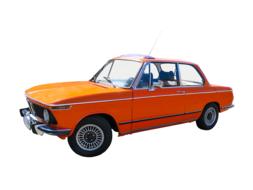 orange retro bmw 1802