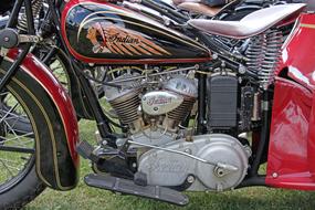 Indian Motorcycle Motor close-up