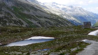 little lake in mountains in Austria