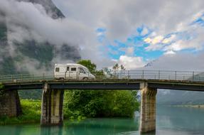 camper on the bridge